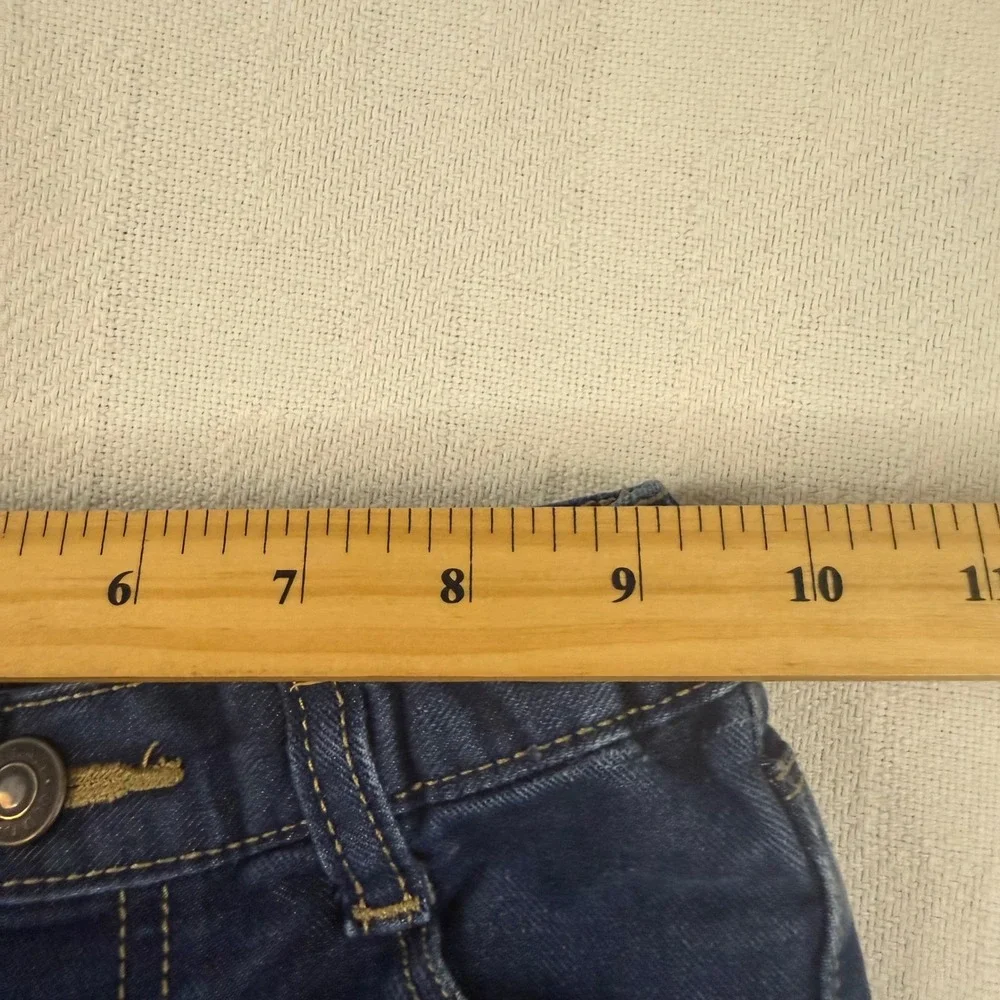 Old Navy Boys Dark Wash Straight Leg Jeans Elastic Waist Size 4T Blue Denim